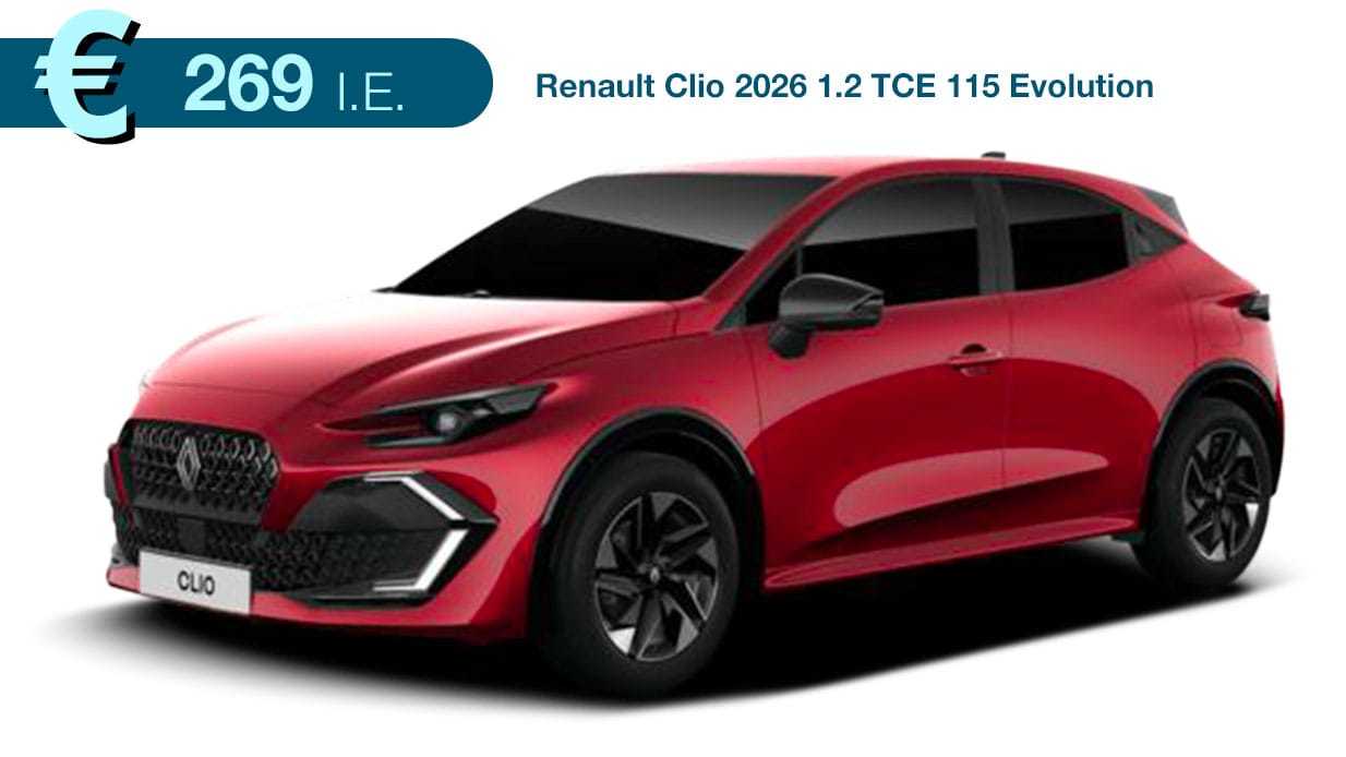 Renault Clio 2026 1.2 TCE 115 Evolution noleggio lungo termine Varese