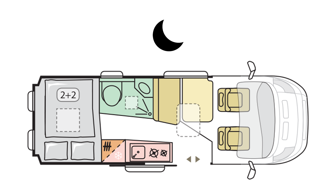 TWIN AXESS 600 SP FAMILY - Night Layout