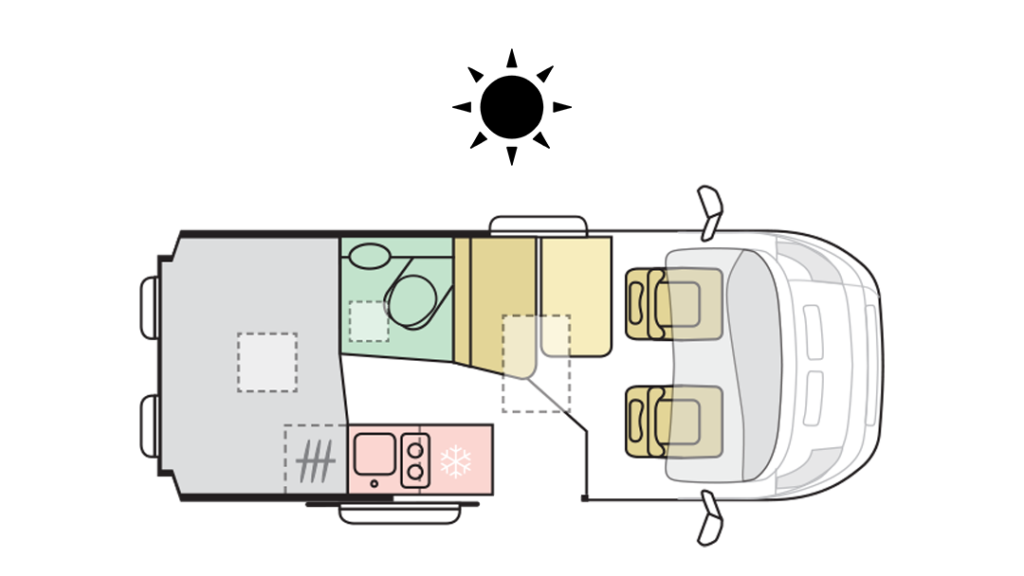 TWIN PLUS 540 SP - Day Layout