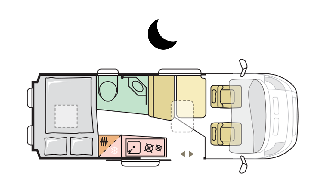 TWIN PLUS 600 SPB - Night Layout